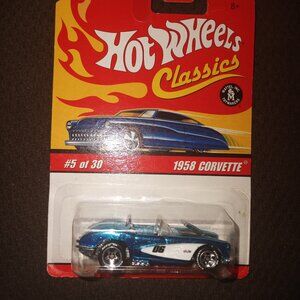 2006 Hot Wheels Classics Series 2 Spectraflame Blue 1958 Corvette 5 of 30.